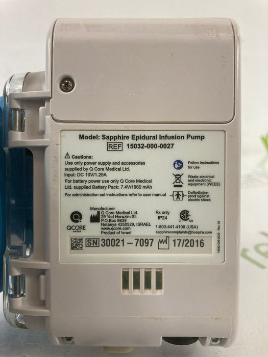 QCore Medical QCore Medical Sapphire Epidural Infusion Pump Infusion Pump reLink Medical