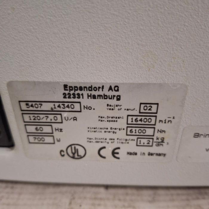 Eppendorf 5417R Centrifuge