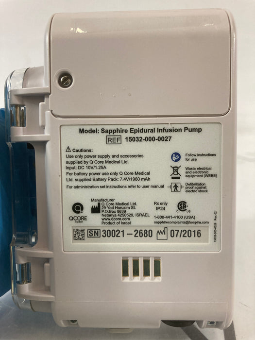 QCore Medical QCore Medical Sapphire Epidural Infusion Pump Infusion Pump reLink Medical