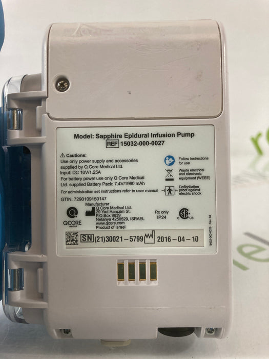 QCore Medical QCore Medical Sapphire Epidural Infusion Pump Infusion Pump reLink Medical