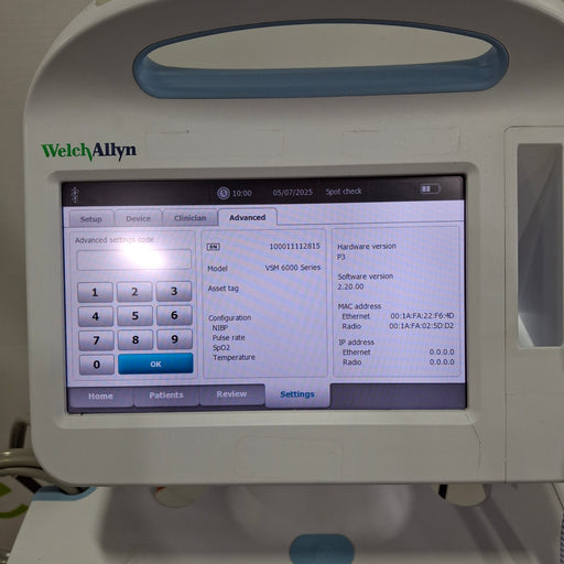 Welch Allyn Welch Allyn Connex 6800 - Nellcor SpO2, SureTemp Vital Signs Monitor Patient Monitors reLink Medical