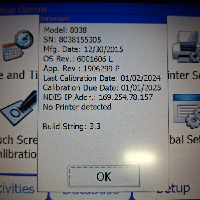 TSI PortaCount 8030 Fit Tester