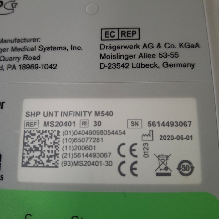 Draeger Medical Draeger Medical Infinity M540 Patient Monitor Patient Monitors reLink Medical