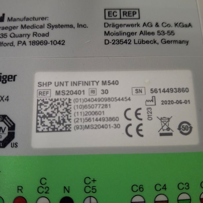 Draeger Medical Draeger Medical Infinity M540 Patient Monitor Patient Monitors reLink Medical