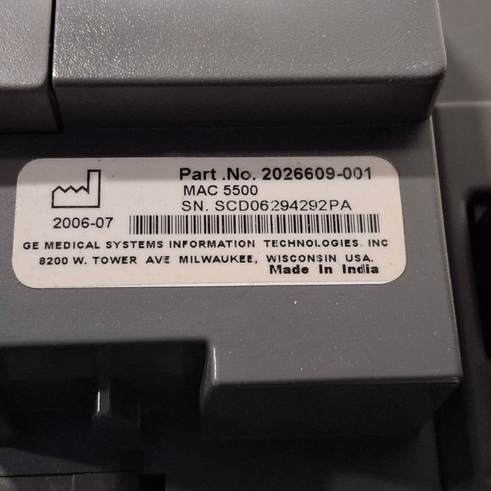GE Healthcare GE Healthcare MAC 5500 ECG without CAM Module Cardiology reLink Medical