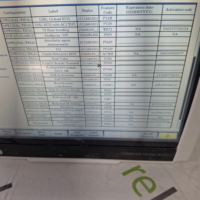 GE Healthcare GE Healthcare Carescape B450 Critical Care Patient Monitor Patient Monitors reLink Medical