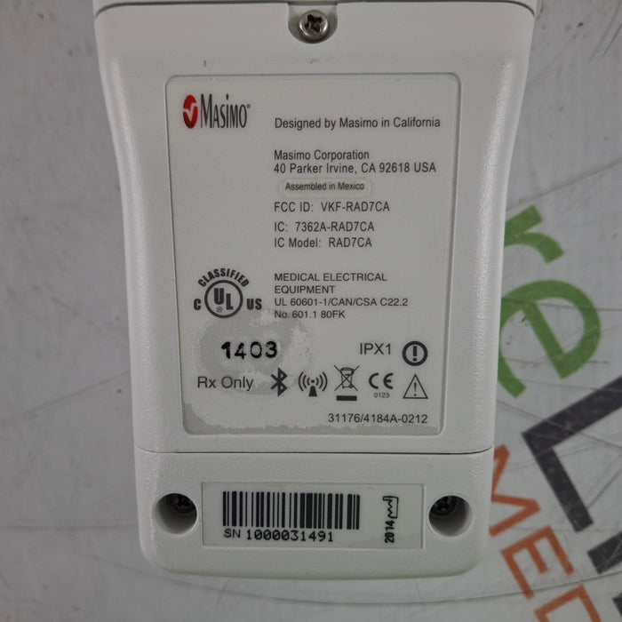 Masimo Radical 7 Pulse Oximeter w/ Base
