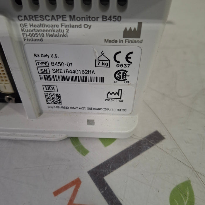 GE Healthcare GE Healthcare Carescape B450 Critical Care Patient Monitor Patient Monitors reLink Medical