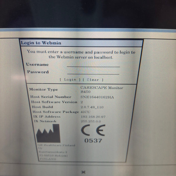 GE Healthcare GE Healthcare Carescape B450 Critical Care Patient Monitor Patient Monitors reLink Medical