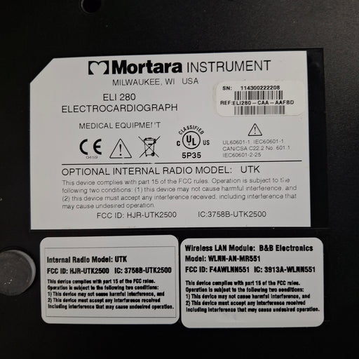 Mortara Mortara Eli 280 ECG Cardiology reLink Medical