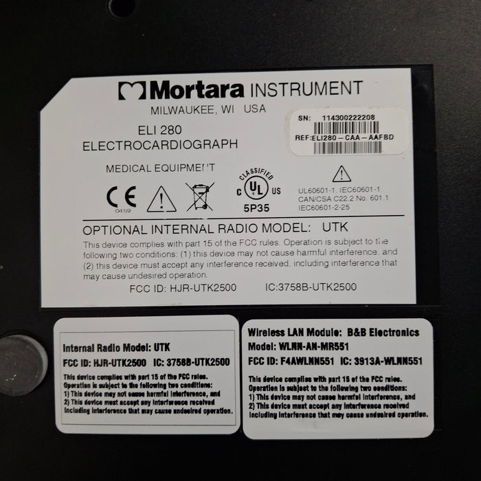 Mortara Mortara Eli 280 ECG Cardiology reLink Medical