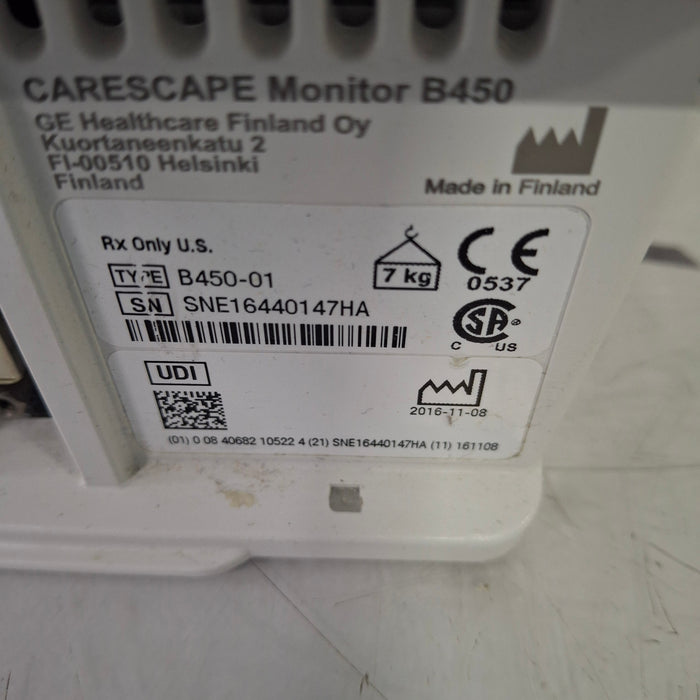 GE Healthcare GE Healthcare Carescape B450 Patient Monitor Patient Monitors reLink Medical