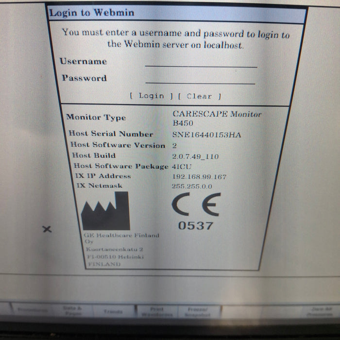 GE Healthcare GE Healthcare Carescape B450 Patient Monitor Patient Monitors reLink Medical