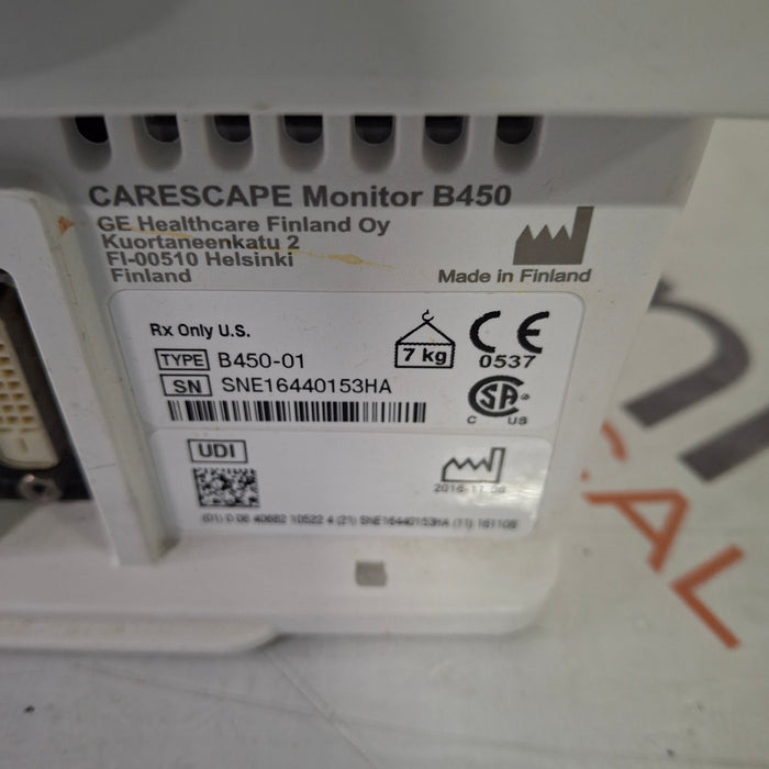 GE Healthcare GE Healthcare Carescape B450 Patient Monitor Patient Monitors reLink Medical