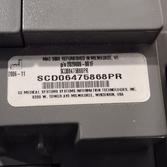 GE Healthcare GE Healthcare MAC 5500 ECG without CAM Module Cardiology reLink Medical