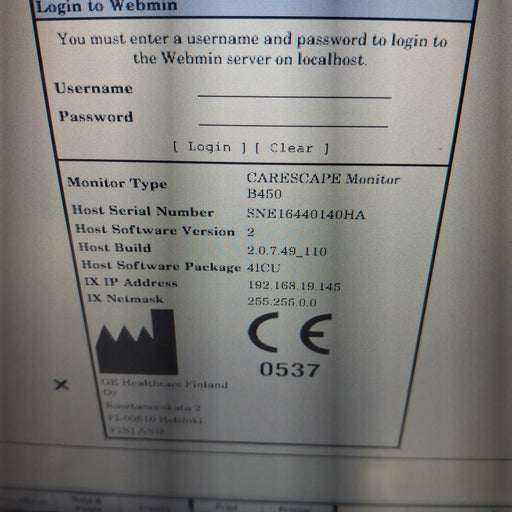 GE Healthcare GE Healthcare Carescape B450 Critical Care Patient Monitor Patient Monitors reLink Medical
