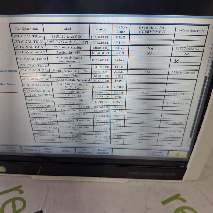 GE Healthcare GE Healthcare Carescape B450 Critical Care Patient Monitor Patient Monitors reLink Medical