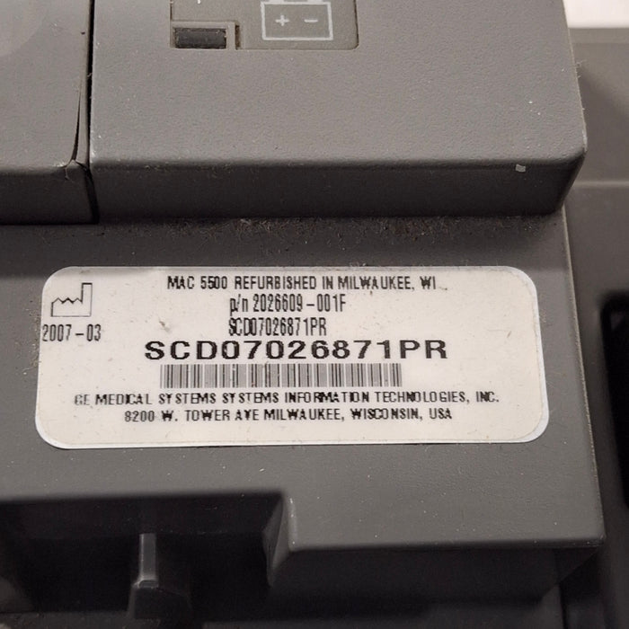 GE Healthcare GE Healthcare MAC 5500 ECG without CAM Module Cardiology reLink Medical