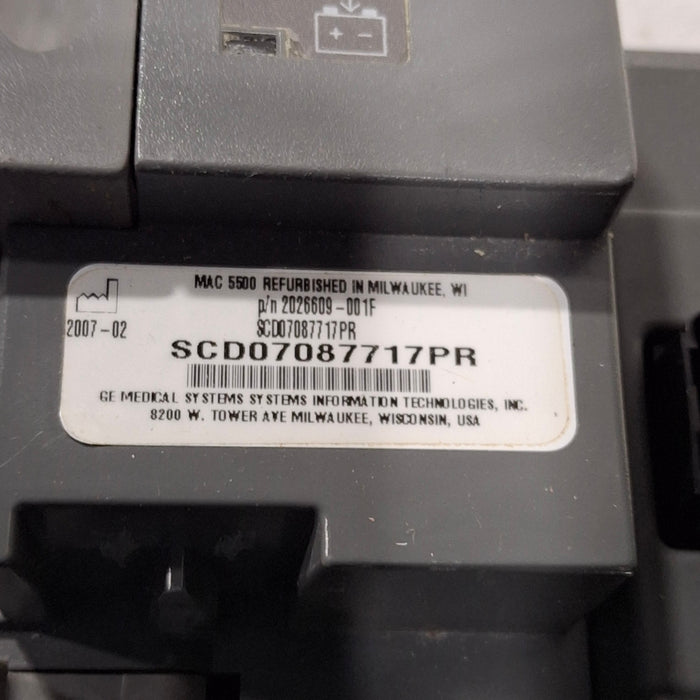 GE Healthcare GE Healthcare MAC 5500 ECG with CAM Module Cardiology reLink Medical