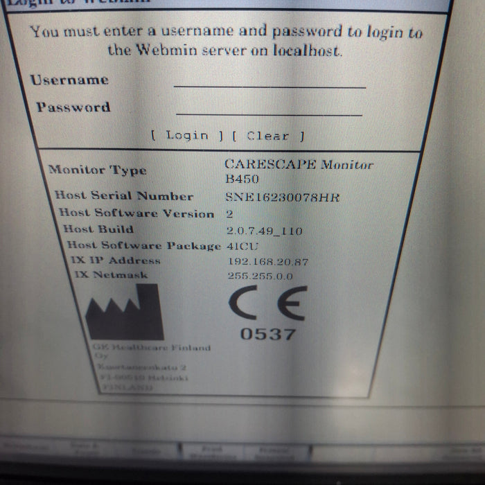 GE Healthcare GE Healthcare Carescape B450 Patient Monitor Patient Monitors reLink Medical