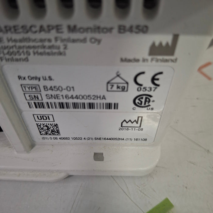 GE Healthcare GE Healthcare Carescape B450 Patient Monitor Patient Monitors reLink Medical