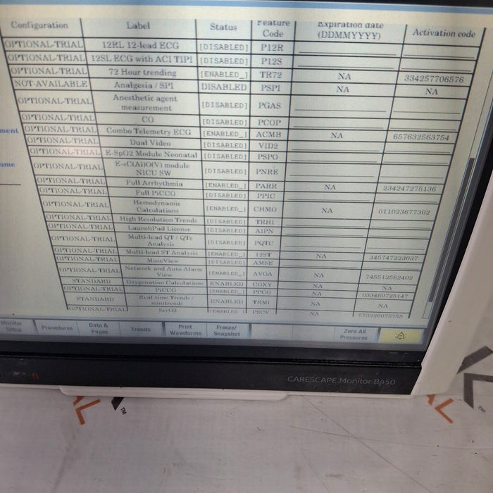 GE Healthcare GE Healthcare Carescape B450 Patient Monitor Patient Monitors reLink Medical