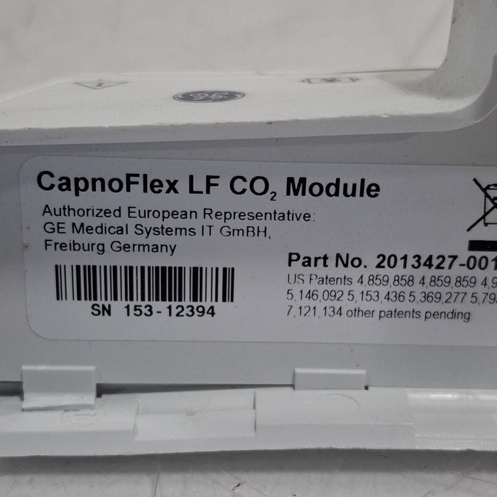 GE Healthcare GE Healthcare Capnoflex LF CO2 Module Patient Monitors reLink Medical