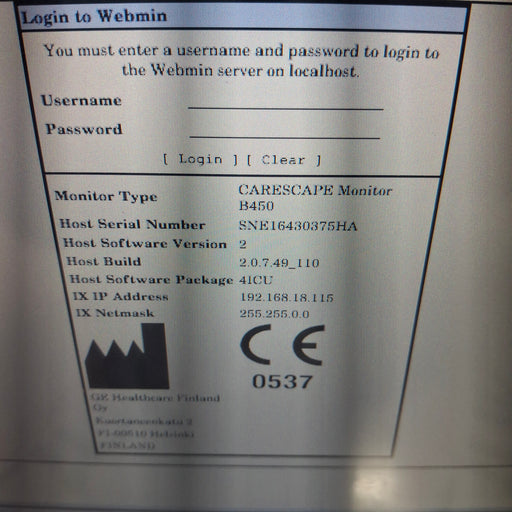 GE Healthcare GE Healthcare Carescape B450 Patient Monitor Patient Monitors reLink Medical