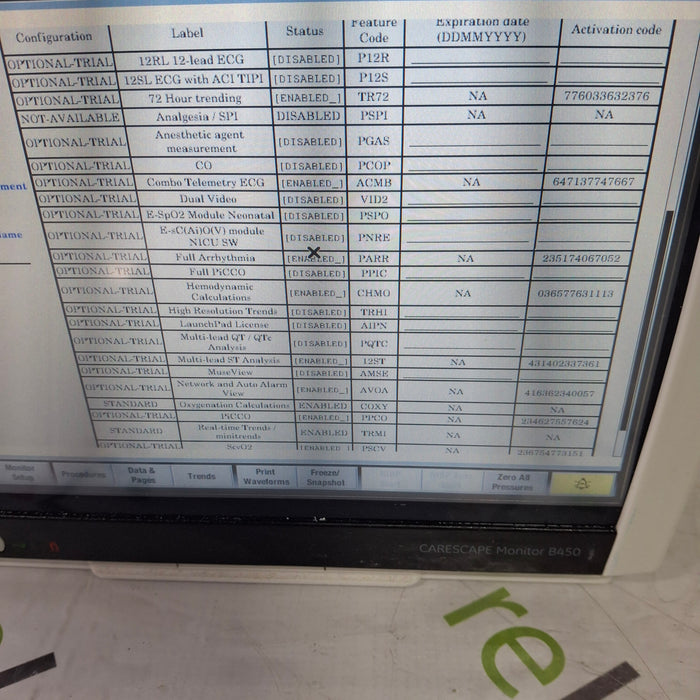 GE Healthcare GE Healthcare Carescape B450 Patient Monitor Patient Monitors reLink Medical