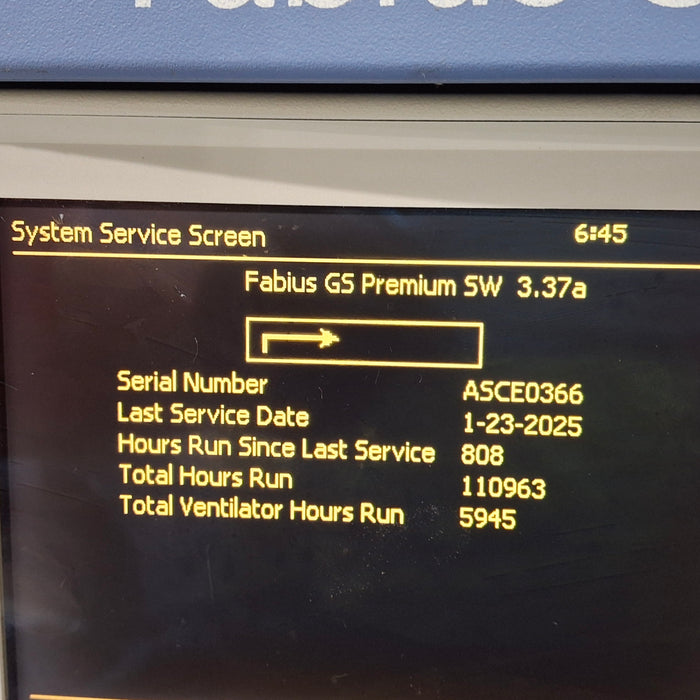 Draeger Medical Draeger Medical Fabius GS Premium Anesthesia Machine Anesthesia reLink Medical