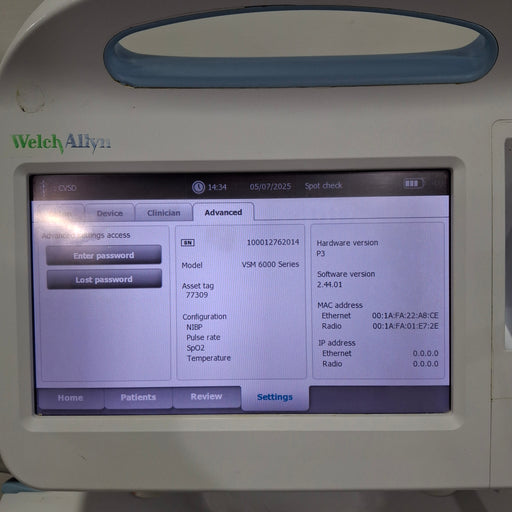 Welch Allyn Welch Allyn Connex 6800 - Nellcor SpO2, SureTemp Vital Signs Monitor Patient Monitors reLink Medical