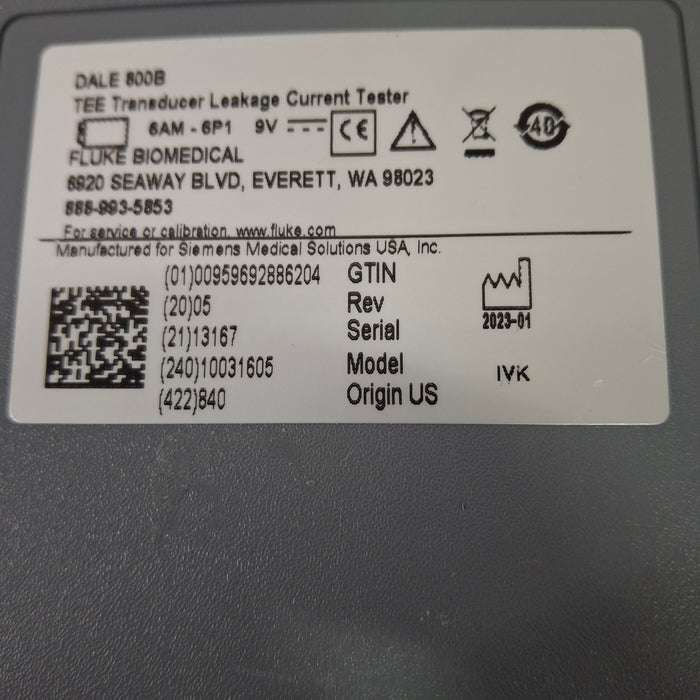 Dale Technology Dale 800B Tee Transducer Leakage Current Tester