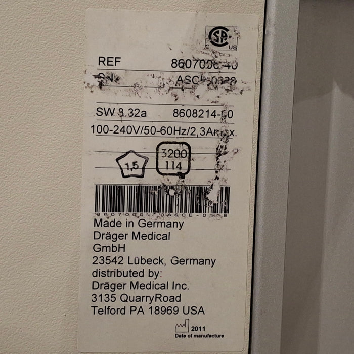 Draeger Medical Fabius GS Premium Anesthesia Machine