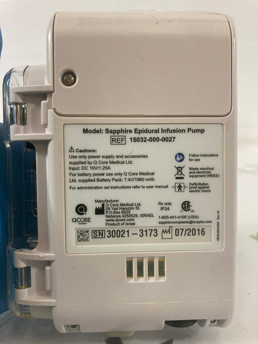 QCore Medical QCore Medical Sapphire Epidural Infusion Pump Infusion Pump reLink Medical