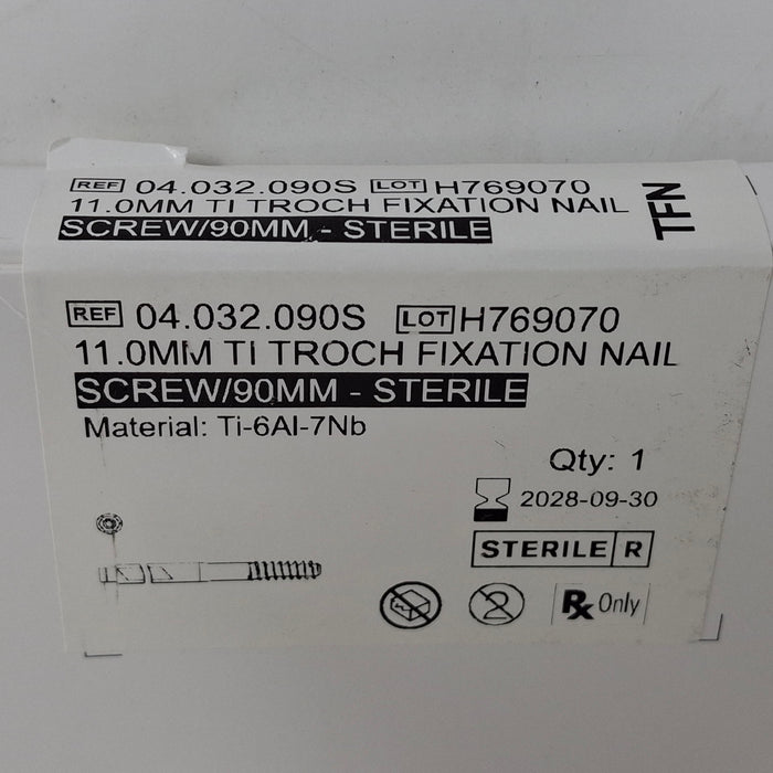 DePuy 04.032.090S 11mm TI Troch Fixation Nail Screw/90mm