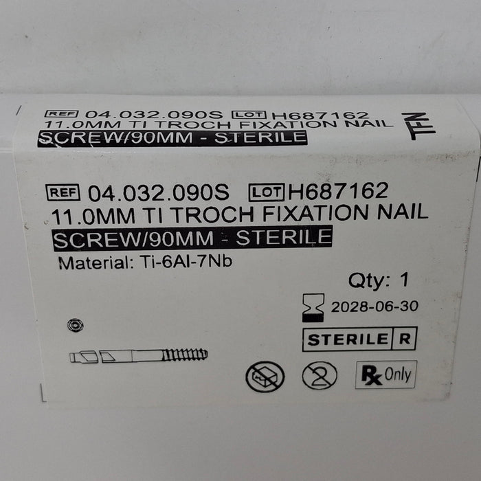 DePuy 04.032.090S 11mm TI Troch Fixation Nail Screw/90mm