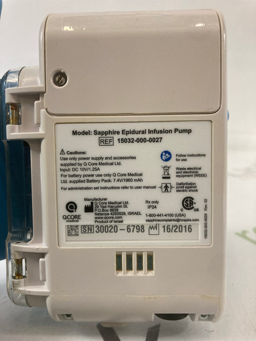 QCore Medical QCore Medical Sapphire Epidural Infusion Pump Infusion Pump reLink Medical