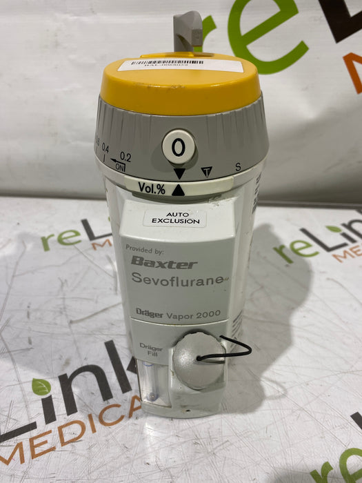 Draeger Medical Vapor 2000 Sevoflurane Vaporizer