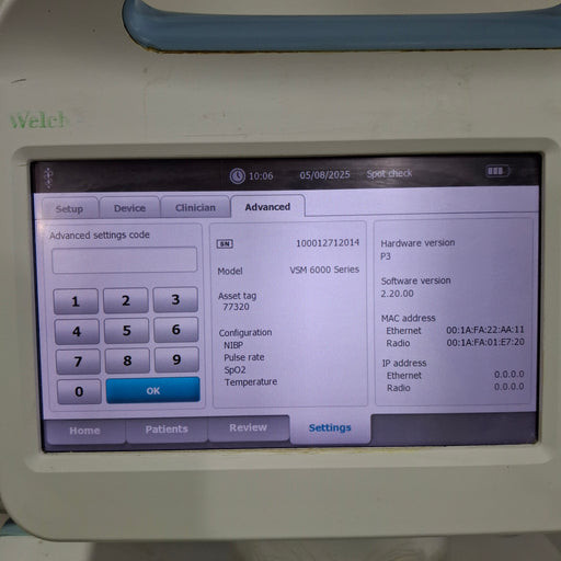 Welch Allyn Welch Allyn Connex 6800 - Nellcor SpO2, SureTemp Vital Signs Monitor Patient Monitors reLink Medical