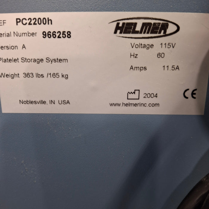 Helmer Inc Helmer Inc PC2200h Horizon Series Platelet Incubator Research Lab reLink Medical