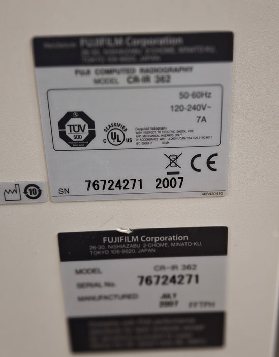 Fujifilm Fujifilm CR-IR 362 FCR XG2000 Film Digitizer CR and Imagers reLink Medical