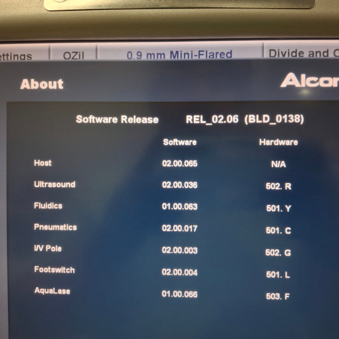 Alcon Laboratories Inc Alcon Laboratories Inc Infiniti w/ Ozil Phacoemulsifier Ophthalmology reLink Medical