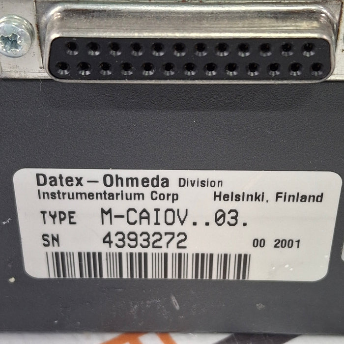 Datex-Ohmeda Datex-Ohmeda M-CAiOV-03 Gas Module Patient Monitors reLink Medical