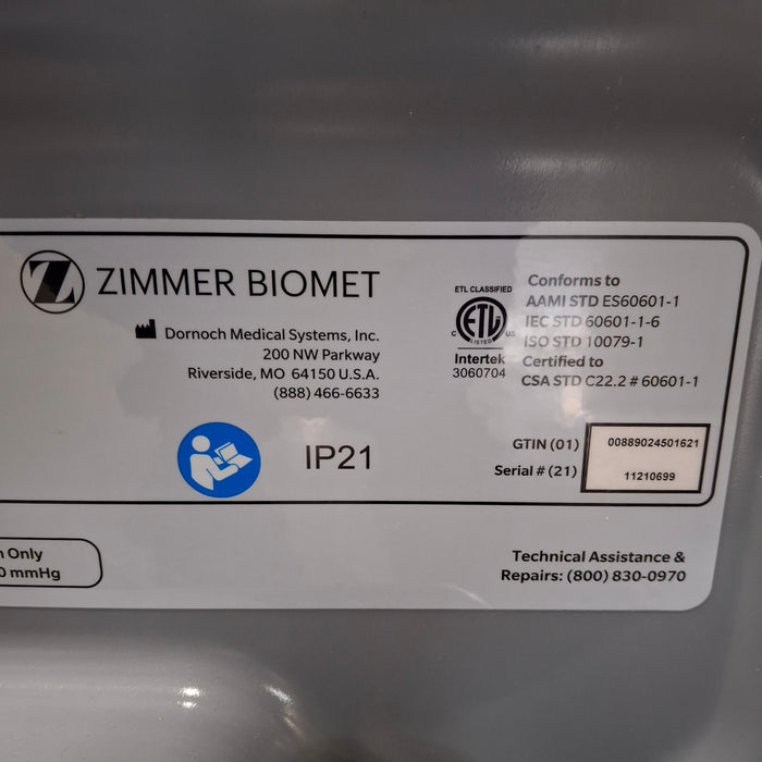 Zimmer Biomet Intellicart System Duo Fluid Cart