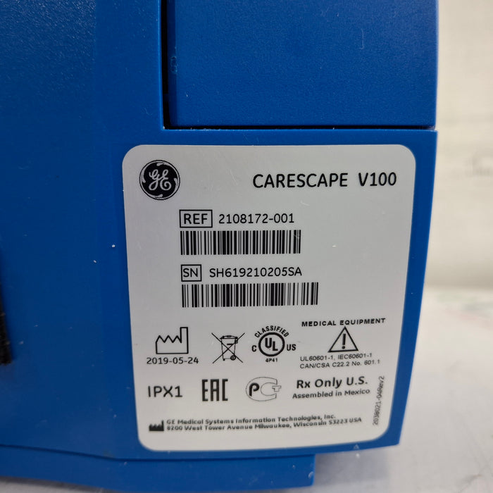 GE Healthcare Dinamap V100 - NIBP, SpO2, Temp Vital Signs Monitor