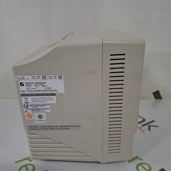 Nihon Kohden Lifescope OPV-1500K Patient Monitor