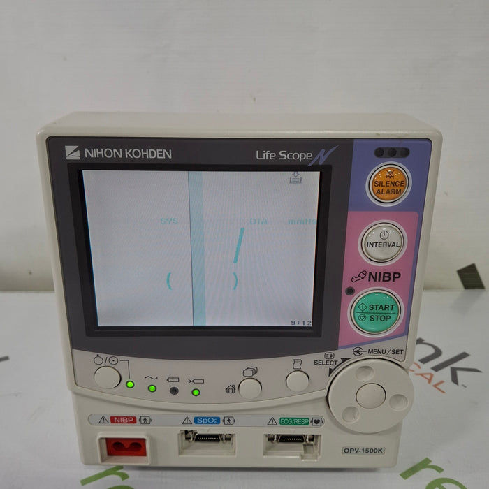 Nihon Kohden Lifescope OPV-1500K Patient Monitor