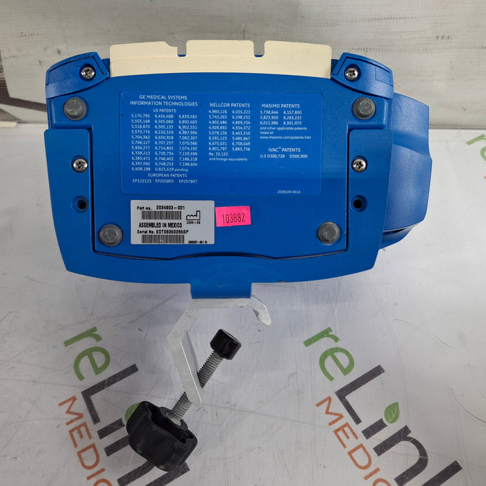 GE Healthcare GE Healthcare Dinamap V100 - NIBP, SpO2, Temp Vital Signs Monitor Patient Monitors reLink Medical