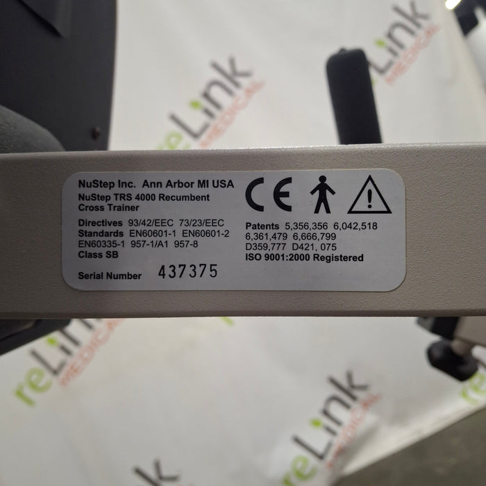 NuStep, Inc. NuStep, Inc. TRS 4000 Recumbent Cross Trainer Fitness and Rehab Equipment reLink Medical