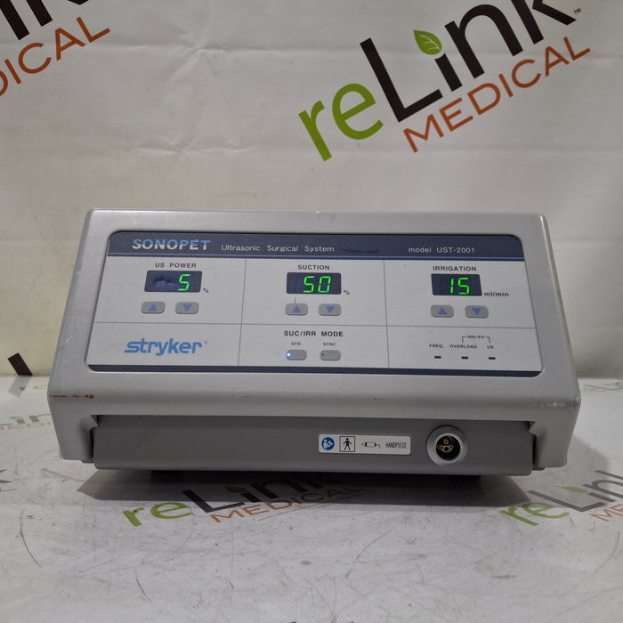 Stryker Stryker SonoPet Omni UST-2001 Ultrasonic Surgical System Electrosurgical Units reLink Medical